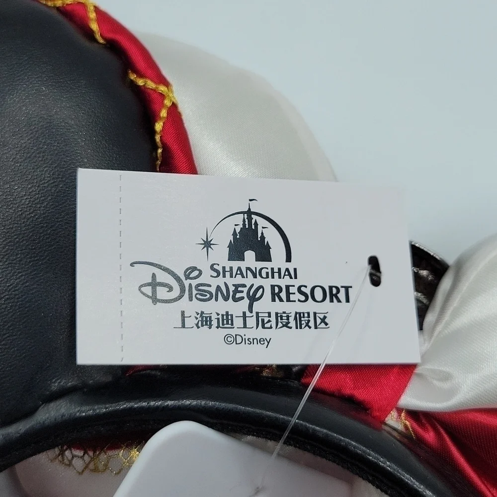 Disney Shanghai Faux Leather Pirate Minnie Mouse Ears